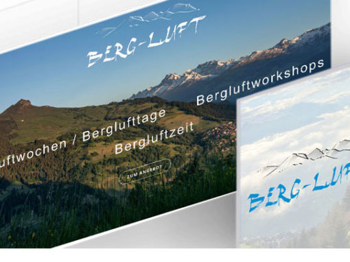 Designauftritt und Website für BERG-LUFT in Luven